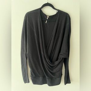 Free People wrap tunic black L